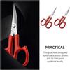 2pcs Stainless Steel Grooming Scissors - Women Eyebrow Trimmer & Mustache/Nose Hair Clipper | Portable Nail Trimming Tool for Home, Salon & Makeup