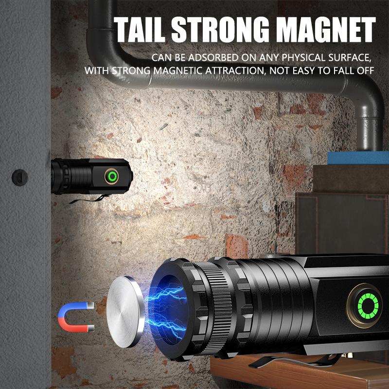 3LED μίνι φορητός φακός LED εξωτερικού χώρου κάμπινγκ λάμπα καπέλου 2000mAh φακός υψηλής ισχύος εξωτερικού χώρου κάμπινγκ προβολέας