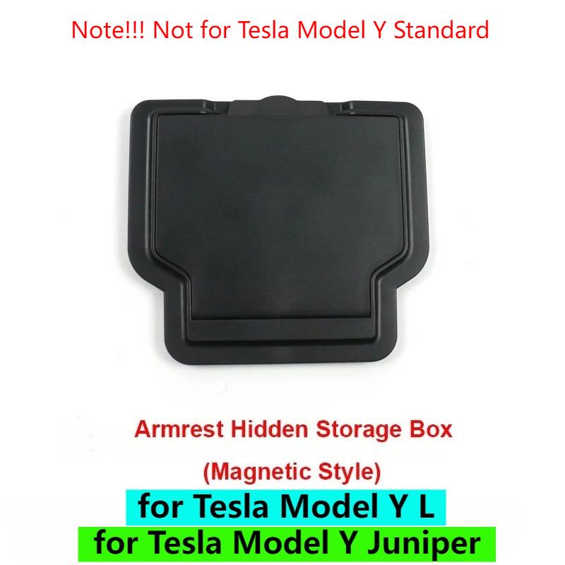 for Tesla Model Y L Juniper 2026 Center Console Storage Box Armrest Box Hidden Organizer Cup Mat MY YL 2025 Interior Accessories