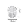 Food-Grade Plastic Storage Jar with Lid for Cereal, Grains, Coffee, & Tea