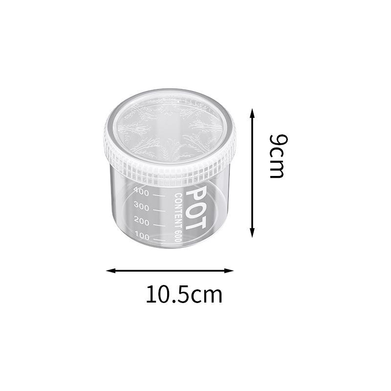 Food-Grade Plastic Storage Jar with Lid for Cereal, Grains, Coffee, & Tea