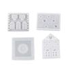 House Shaped Candlestick Silicone Mould Plaster Resin Making Molds 3D Candle Holder Gypsum Mold Table Decorations