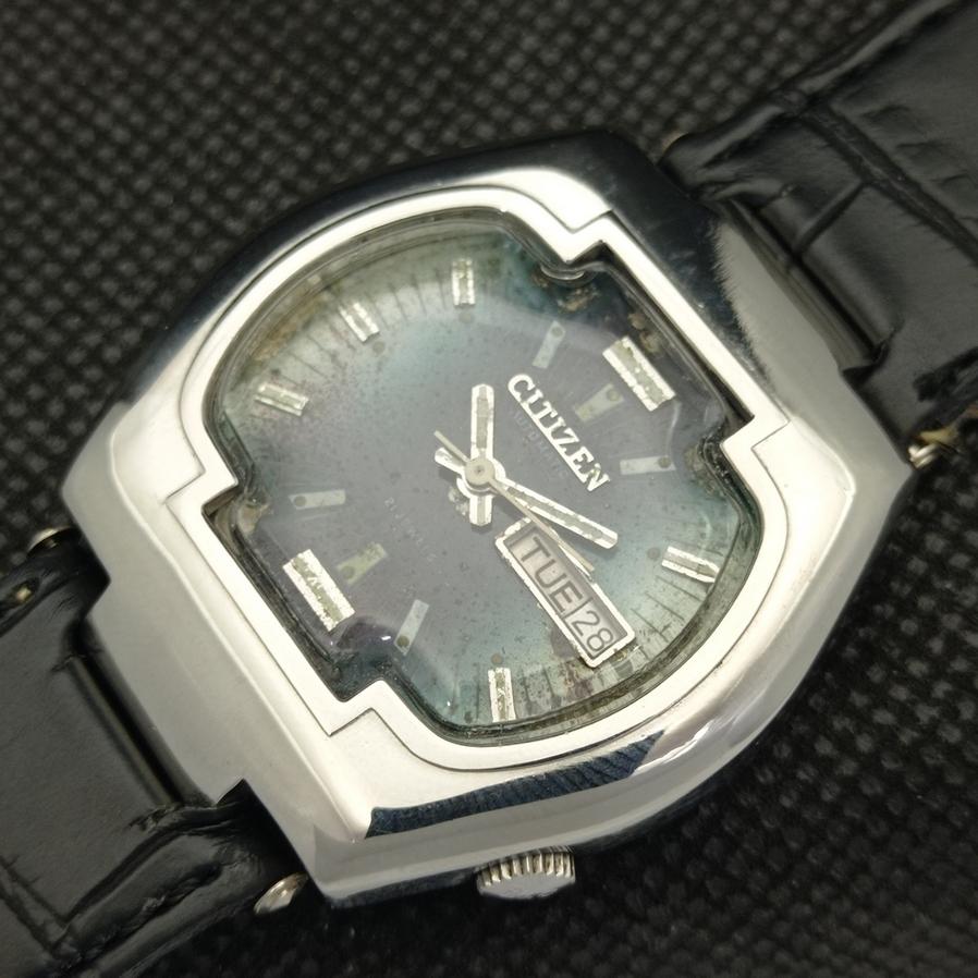 GEBRAUCHTE HERREN ALTE CITIZEN JAPAN AUTOMATIK ORIGINAL ZIFFERBLATT UHR a416178-2 R10621f-a416178