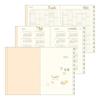 Midori Pocket Diary 2027 A6 Weekly Planner with Limited Edition Cat 22443006 January Bookmark, Pattern, (Starts 2027)