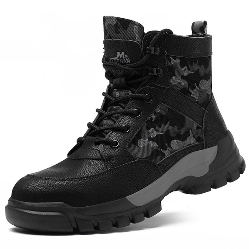 

Autumn winter shoes Men Boots Indestructible shoes Puncture-Proof Safety Shoes Men Work Boots Outdoor hiking shoes Protection 37