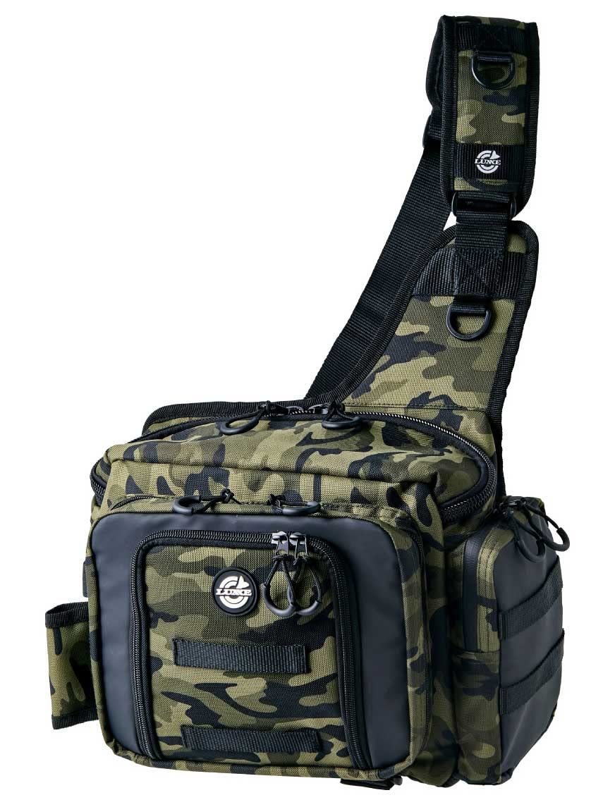 

Сумка плечова Gamakatsu Langan Камуфляж Чорний 2.0 LE323#2