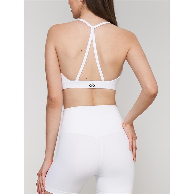 Alo Damen Stoßfester Yoga Sport-BH - Schöner Rücken Pilates Fitness-West