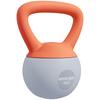 4KG Soft Kettlebell, Kettlebell with Non-Slip Handle for Home Gym, Weight Lifting, Strength Training, Orange/Grey