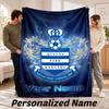 Queens Park Rangers FC Personalized Flannel Blanket Custom Name Text Soft Throw Blanket Home Decor