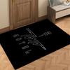 Door Hotel Mat Cool Band Bedside Entrance Bath Floor Rock T-Tokio Decoration Corridor Door Mat Carpet Living Room Balcony