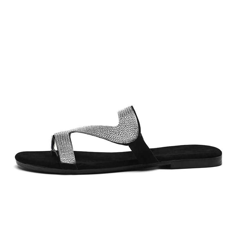 Dámské letní ploché třpytivé pantofle transparentní měkké želé boty dámské žabky sandály venkovní plážové dámské nazouváky plus size