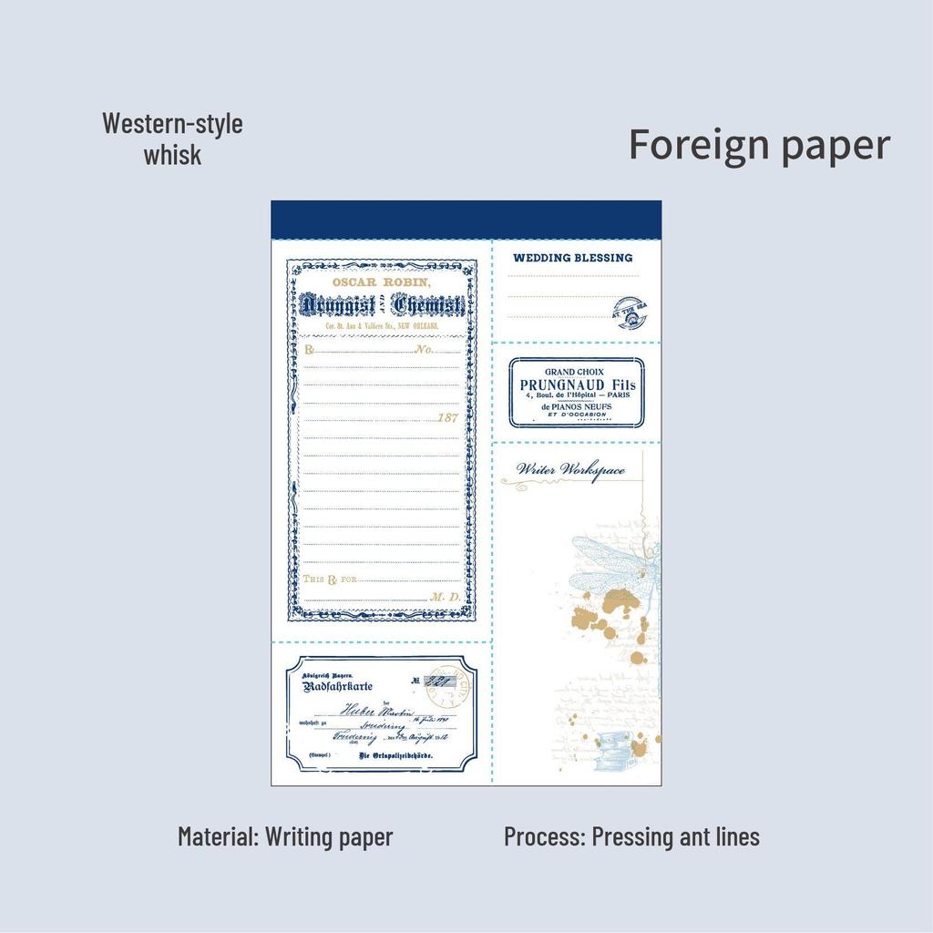 Vintage DIY Cross-Border Sticky Notes for Journaling and Collage