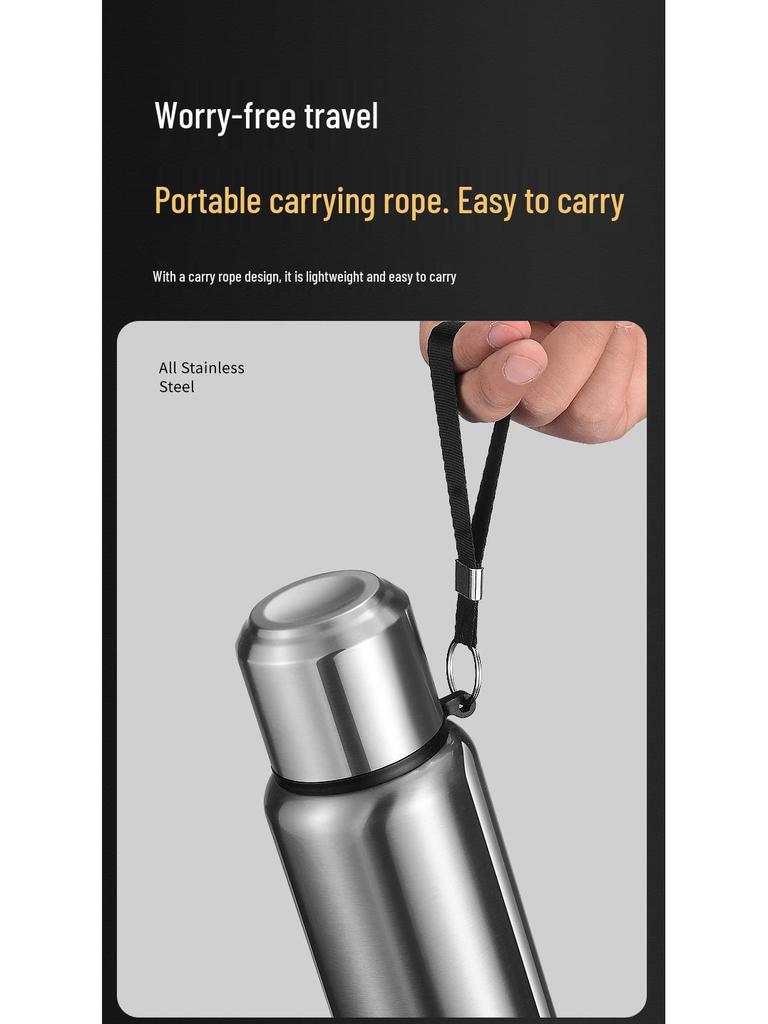 Large Capacity Stainless Steel Insulated Travel Kettle with Tea and Water Separation
