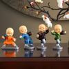4Pcs/set New Chinese Zen Four No Small Monk Home Ornaments Small Novice Doll Office Desktop Knickknacks