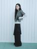 Eogeulliswedou Flare Skirt Pants (Black)