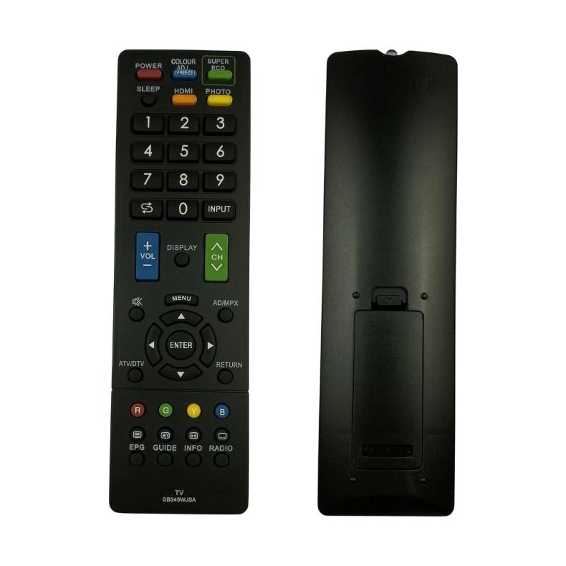 Nonslip Grip Universal Remote Control GB349WJSA Easy Operation ABS Shatter Resistant Quick Battery Change