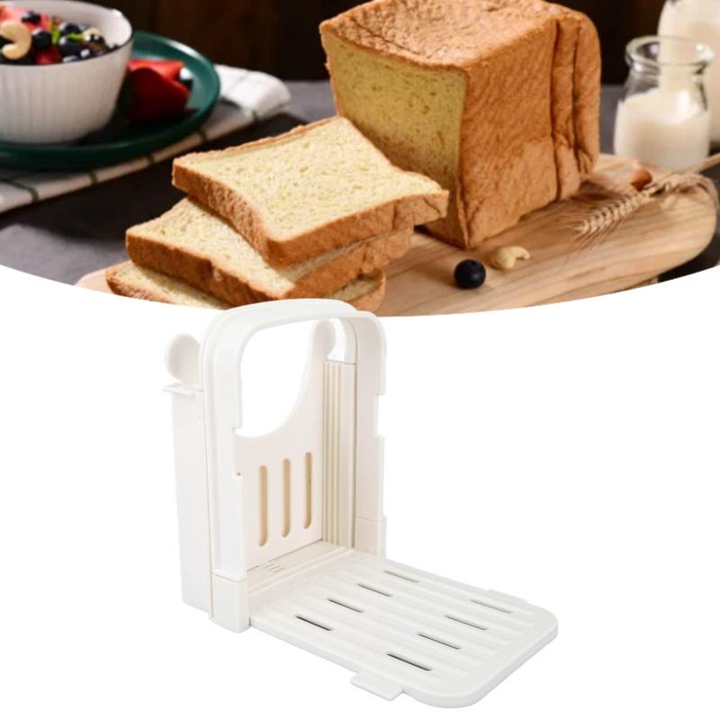 Folding Bread Cutter Toast Slicing Machine ABS Adjustable Loaf Cutting Guide For Home Baking Tools