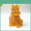 Crystal Obsidian Yellow Quartz Snow Snautery Dog Figurine For Home Decor And Gift Giving