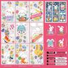 Cartoon Rabbit & Colored Eggs Static Cling Window Decor Stickers for Easter