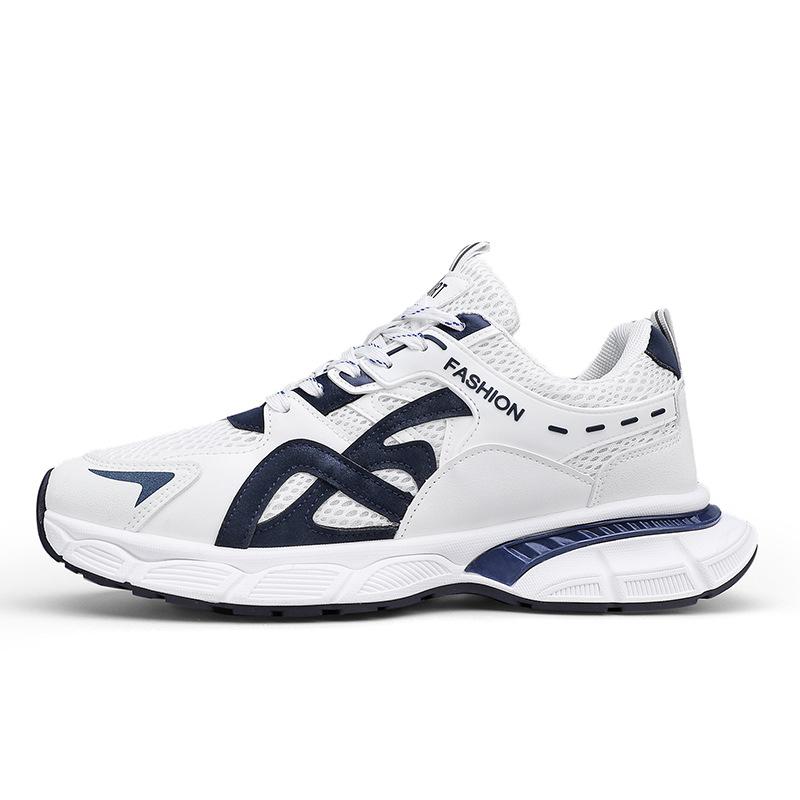 Men's Shoes Summer Breathable Youth Versatile Sports Casual Running Mesh Non-slip Raw Dad Shoes