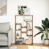 VidaXL Bookcase Old Wood 72x20x120 Cm Engineered Wood, Shelf, Storage Shelf, Book Support, Shelf To 858163