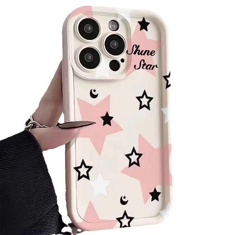 Pink Star iPhone 17 Pro Max Case: Creative & Niche Design for iPhone 14, 15 Pro, and 16.