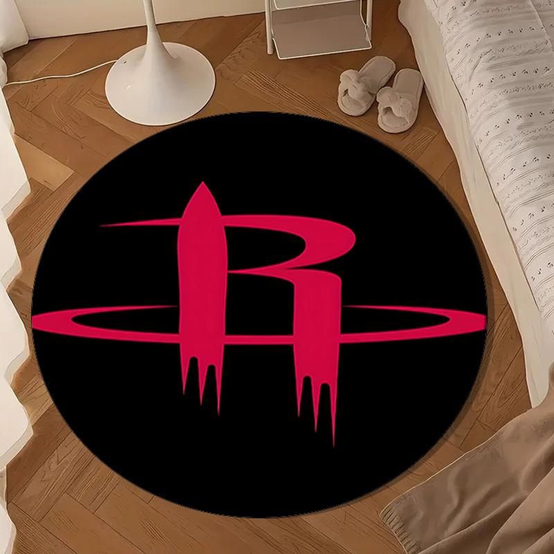 Rockets Team Art Round mat, Anti-slip Circle Carpet Chair rug For livingroom,Bedroom, doormat home decor Gift Christmas Gifts