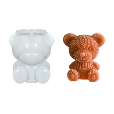 Forma na kostki lodu w kształcie misia Domowy lód Silikonowa kratka na lód Urocza forma do rzeźb lodowych do kawy