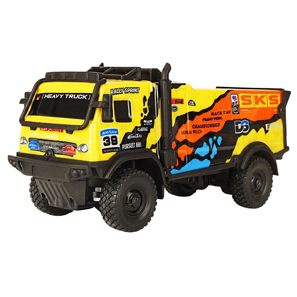 Camion Radiocomandato Illuminato 27MHz Cabina US Dietro Motori Veicolo Giocattoli Per Ragazzi Auto Elettrica Radiocomandata Con Luci LED