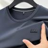 Summer Men's Round Neck Mulberry Silk Short-sleeved T-shirt Casual Half-sleeved T-shirt Men's New Bottoming Shirt T-shirt
