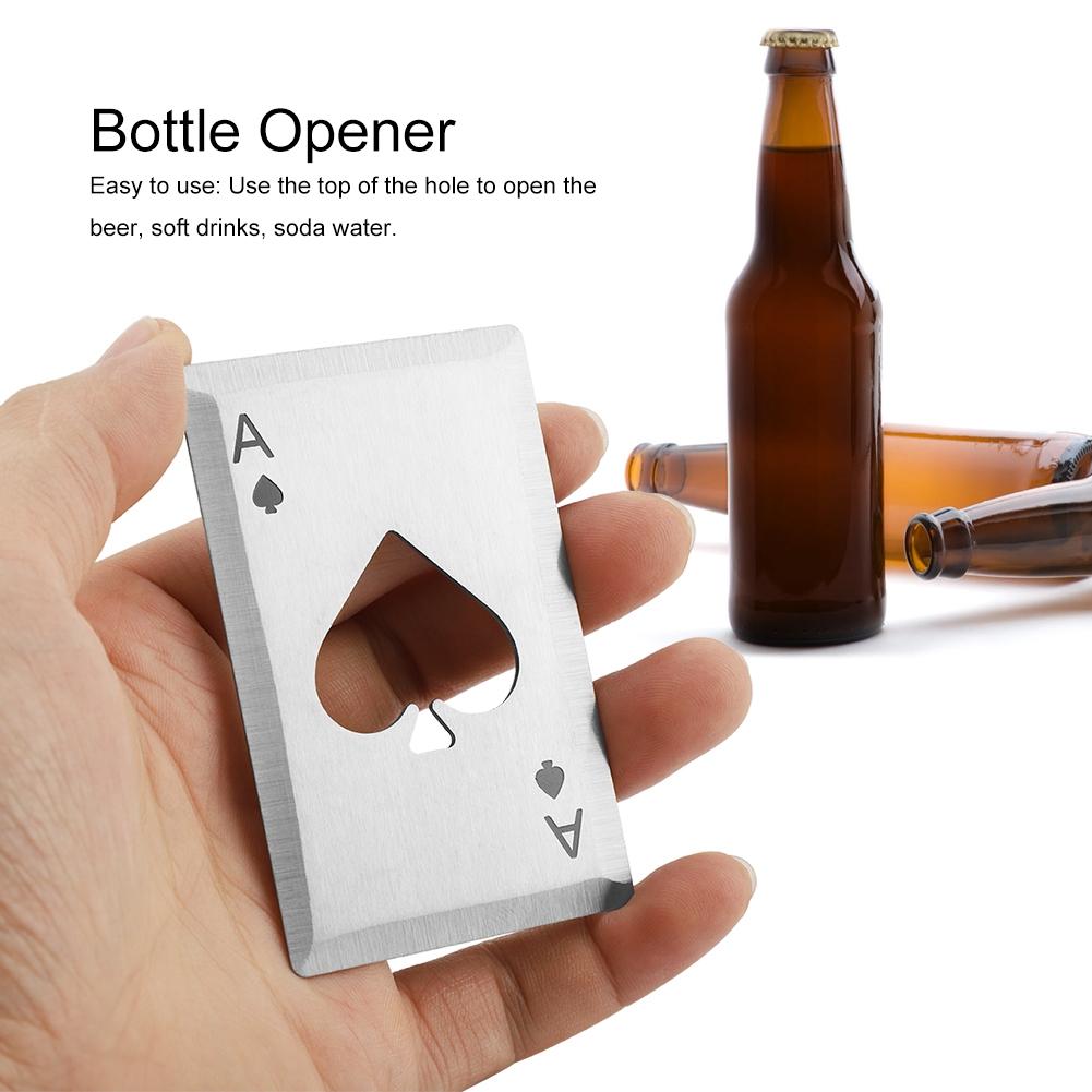 Stainless Steel Credit Card Bottle Openers, Beer Bottle Openers, Speed Openers(Black)