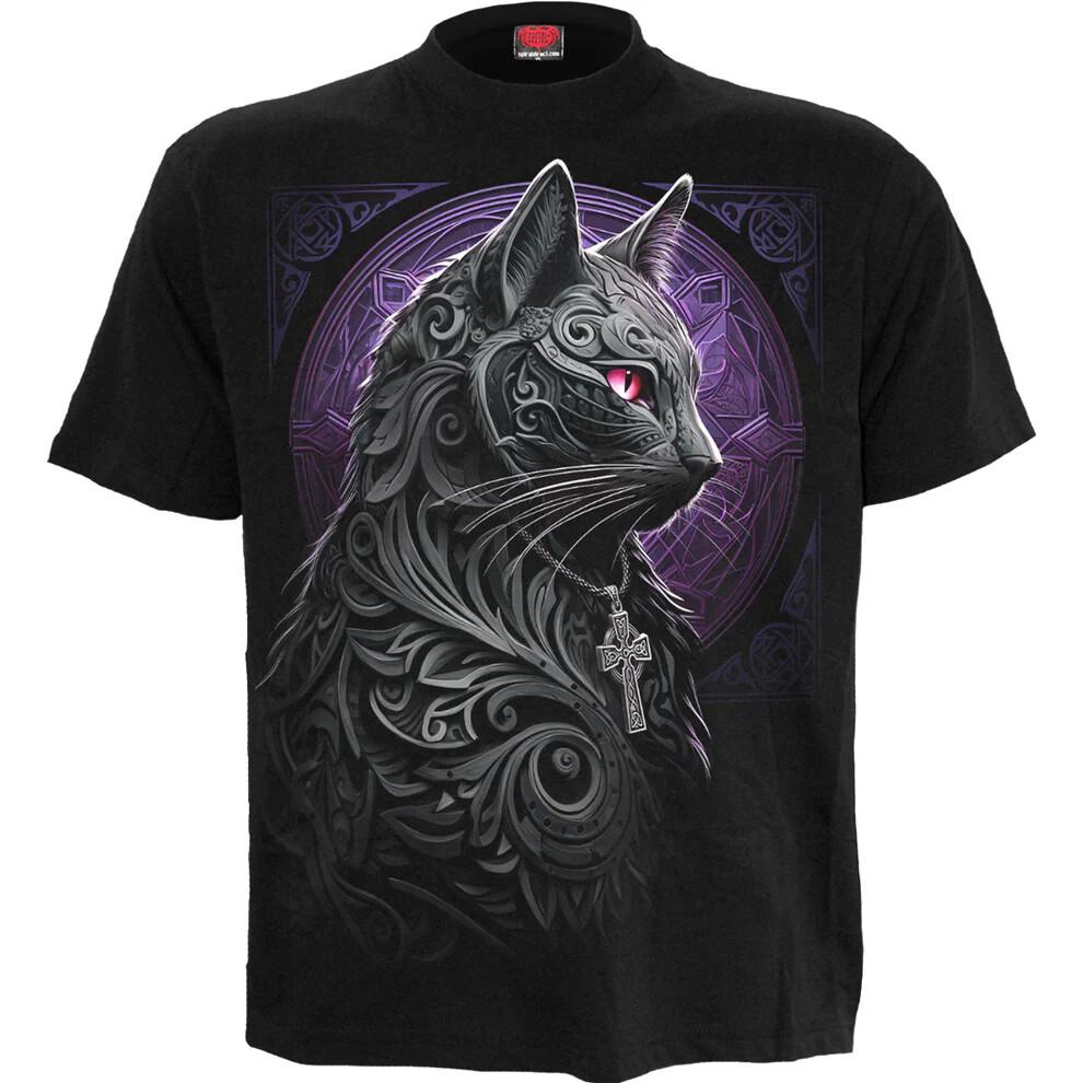 SPIRAL DIRECT CELTIC WHISKERS T Shirt Funny Cat Kitten Celtic Unisex Top Tee Unisex T-Shirt XXXXL