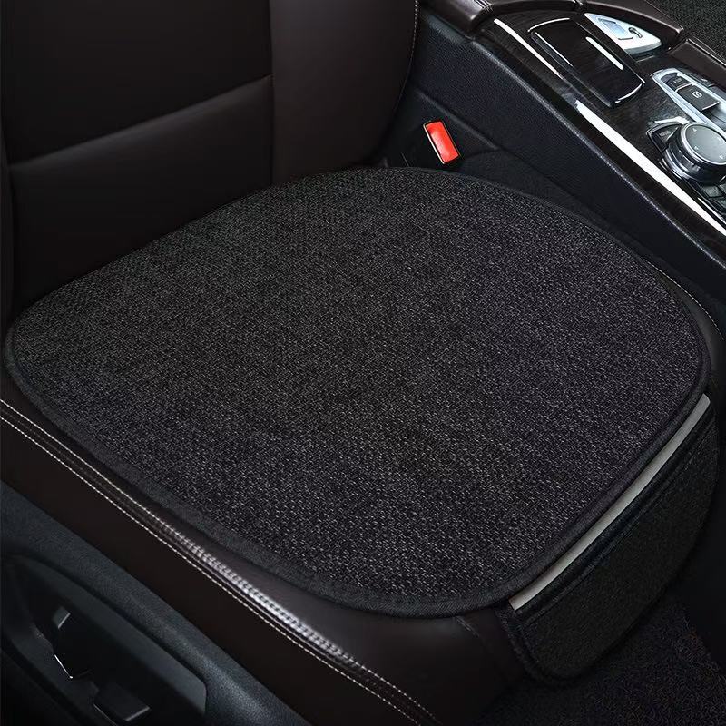 Car All-season Universal Single Piece Three-piece Linen Breathable Summer Seat Cushion Lumbar Support&45