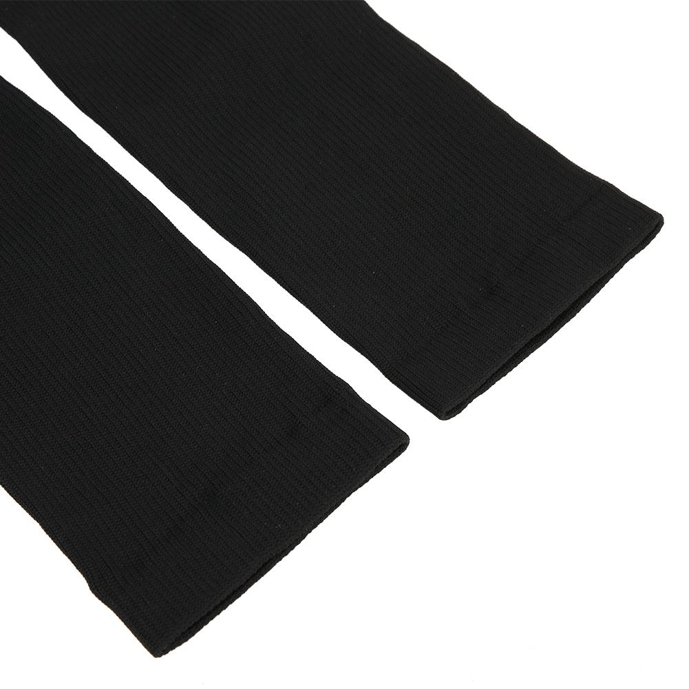 2Pair Sport Compression Stockings Ankle Copper Calf Thining Sleeves(Copper Fibre Knee High Stockings Black s M)