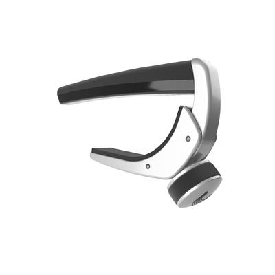 Pro Plus Kapodaster Srebrny Kapodaster do gitar elektrycznych/akustycznych/klasycznych z technologią FlexFit D'Addario PW-CP-19S.