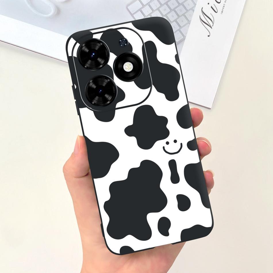 For Tecno Spark Go 2024 Case Cute Flower Love Pattern Candy Color Soft Silicon Slim Phone Back Cover For Spark Go (2024) BG6