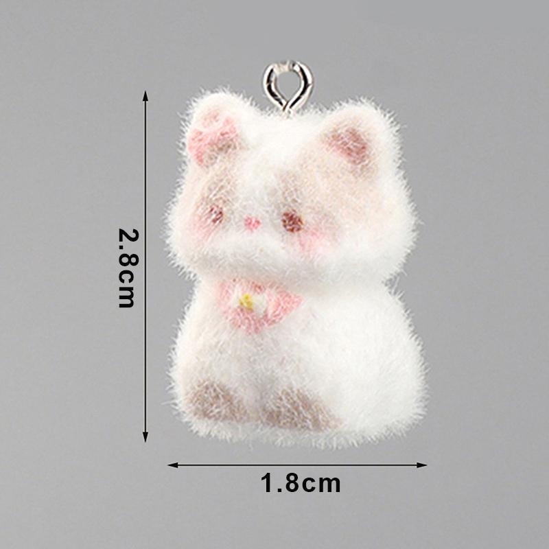 Kawaii Pluszowy Uroczy Kot Breloczek Stado Zwierząt Wisiorek Smycz do Telefonu Wiszący Sznurek Urok Breloki Akcesoria DIY Prezenty dla Dziewczynki