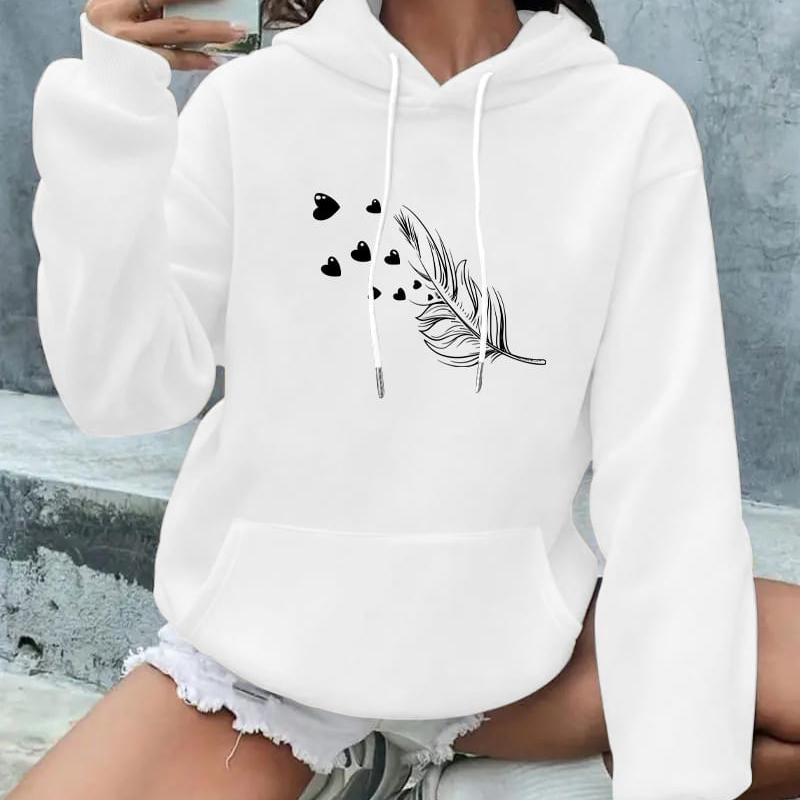 

Женский базовый свитшот с капюшоном, однотонный и универсальный, сочетается с джинсами и леггинсами XXL