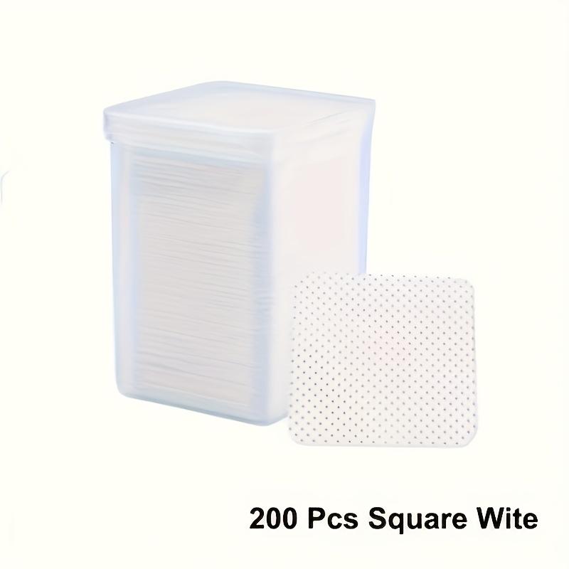 

200Pcs Professional Velvet-free Nail Remover Cotton Sheet, Gel Cleaning Towel, Fragrance-free Nail Art Preparation and Finishing Cleaning Tool білий