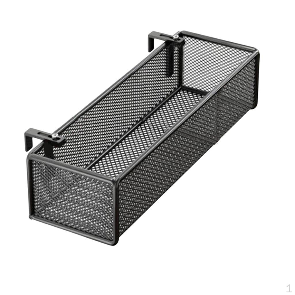 Bed Metal Storage Basket for Books, Night Hanger Organizer Dorm Room