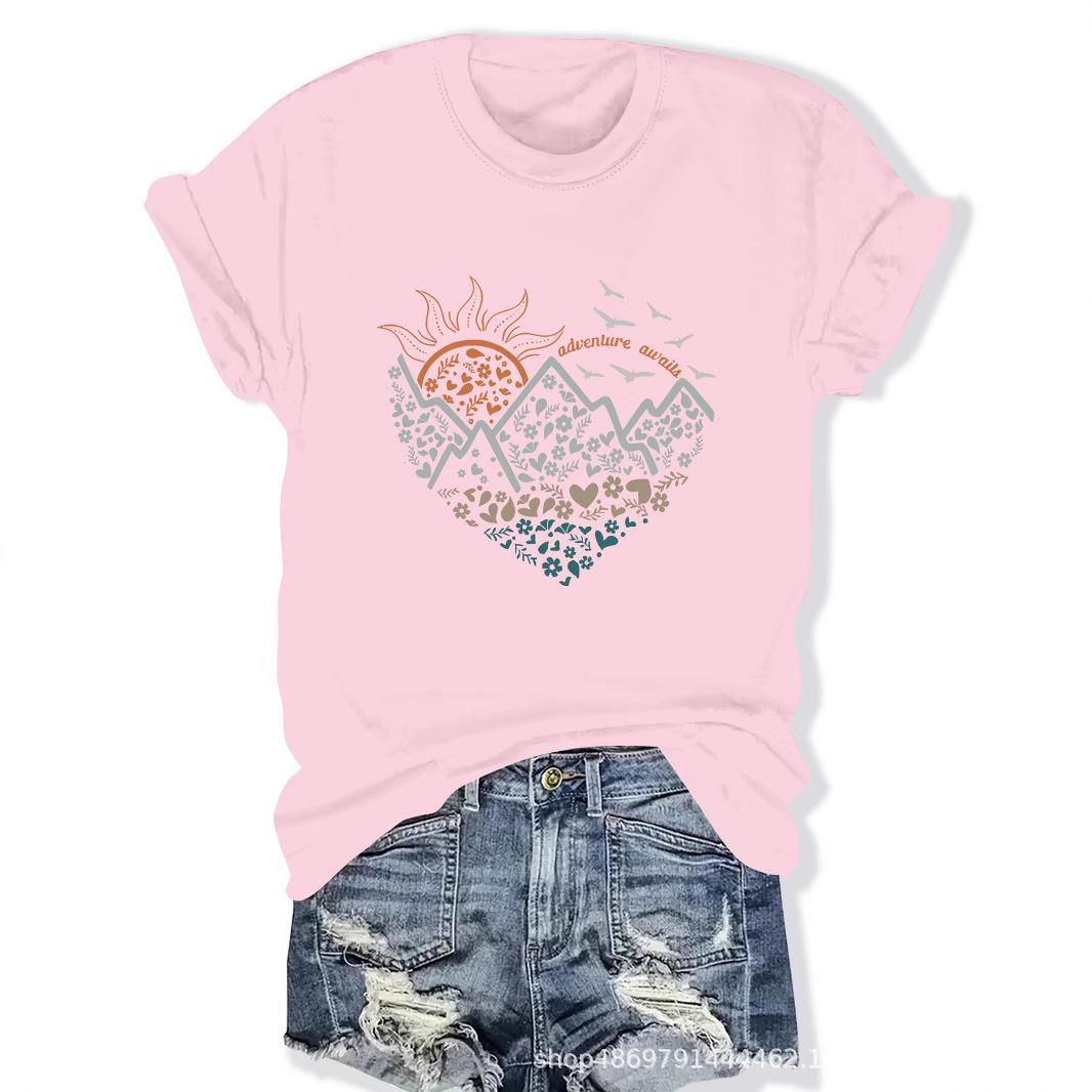

Women s Cross-Border Round Neck Fashion T-Shirt Small