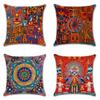 Hot Ethnic Mexico Patterns Linen Pillows Case Indian Apollo Abstract Painting Cushions Case Sofa Couch Throw Pillows Decor Home