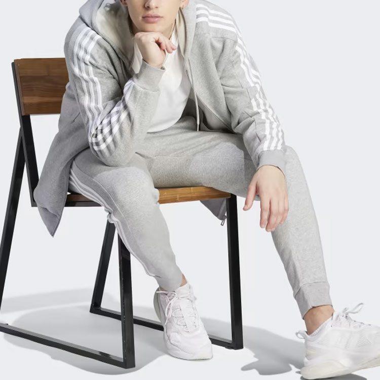 Adidas Essentials Fleece 3 Stripes Full Zip Hoodie IJ6479