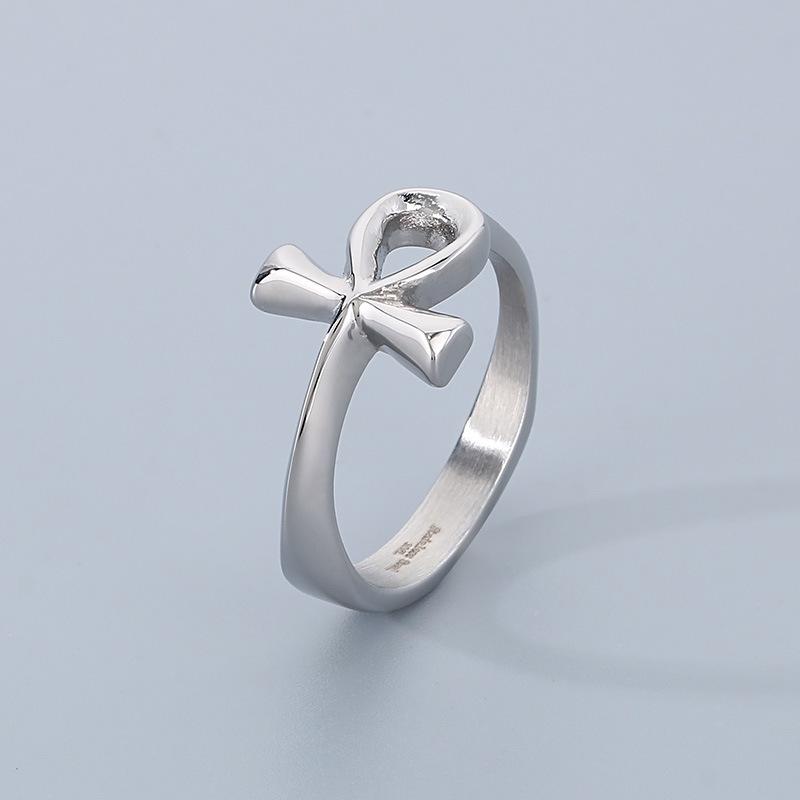 European and American Talisman of Life Jewelry, Retro Fashion Ancient Egypt Anka Cross Men s Ring 2026 No. 7