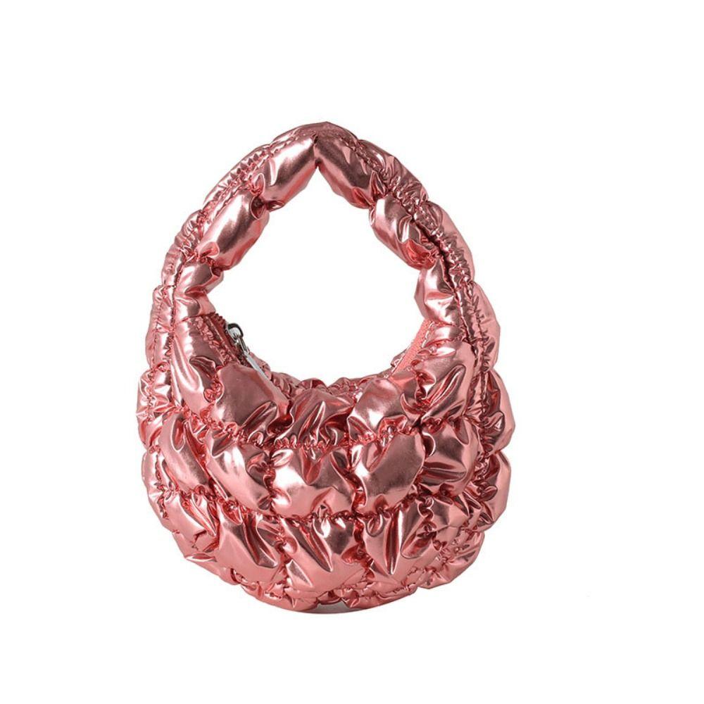 Mini Cloud Bubble Handbag Nylon Underarm Bag Sweet Pleated Cloud Bag  Office Worker