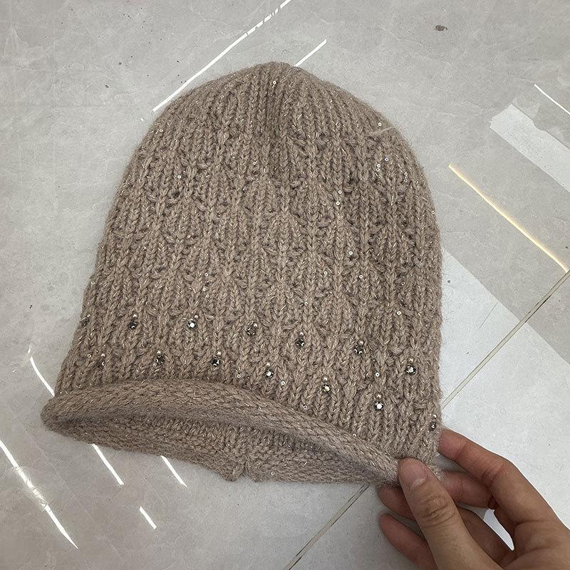 Autumn and Winter New Baotou Hat Versatile Trend Street Retro Wool Hat Warm Ear Protector Stack Hat Cold Hat Woman