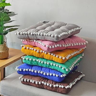 41X41Cm Thick Three-Dimensional Plush Ball Cushion, Solid Nordic Style Seat Cushion, Window Seat Cushion