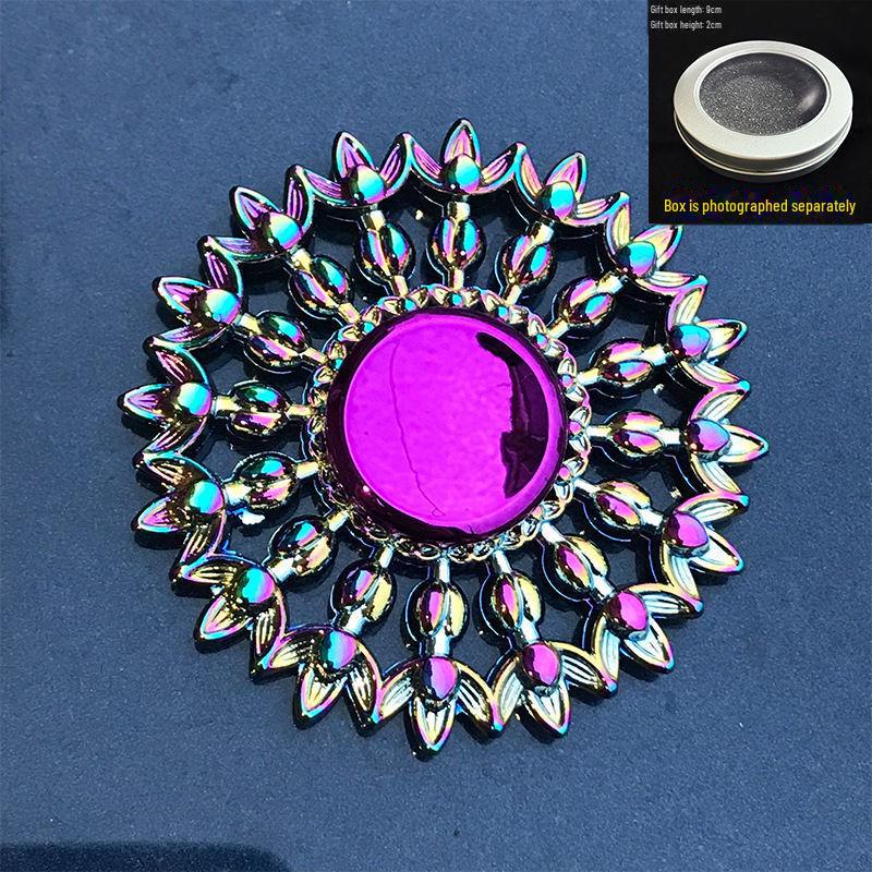 Leuchtendes, buntes Fingergyroskop aus Metall – cooles Dekompressionsspielzeug als Geschenk für Jungen und Schüler