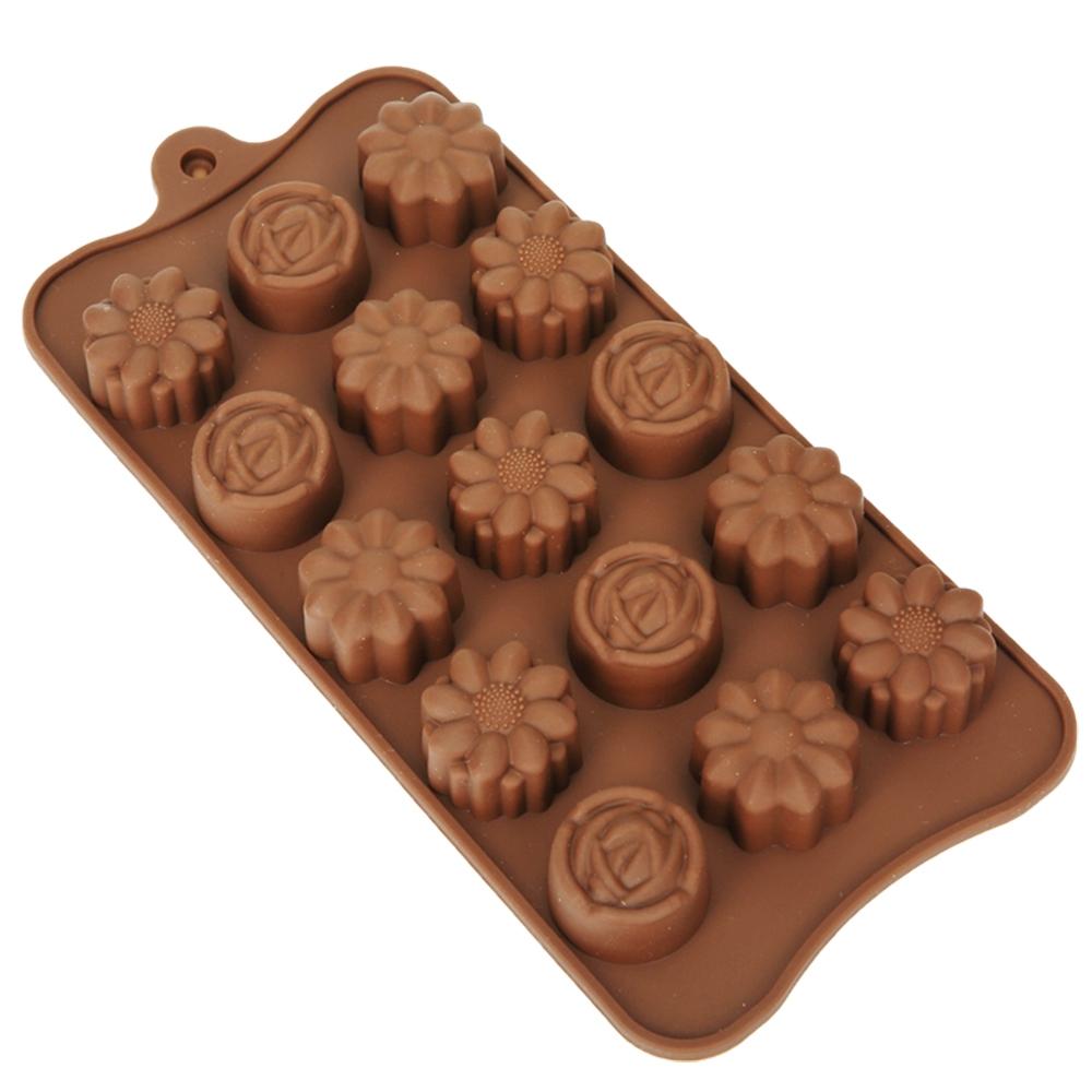 Silicone Chocolate Molds, Non-Stick Candy Molds for Making Bite Size Chocolates, Candies, Truffles, Gummies, Jelly