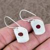 Carnelian Gemstone Handmade 925 Sterling Silver Jewelry Earring 1.42" KKG-651